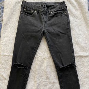 Pacsun black skinny ripped jeans 29x30